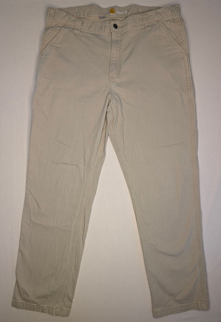 Carhartt Men's 102291 Rugged Flex Relaxed Fit 38x32 Canvas Work Utility Pants